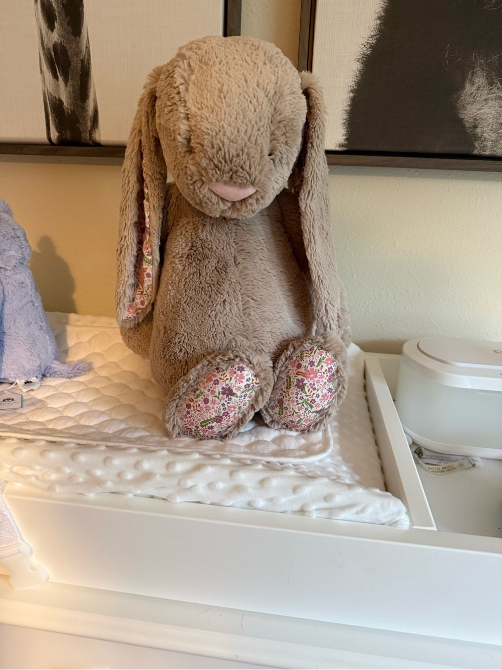 NWOT AUTHENTIC JELLYCAT BIG (20”) Beige Petal bunny